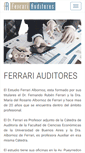 Mobile Screenshot of ferrariauditores.com.ar